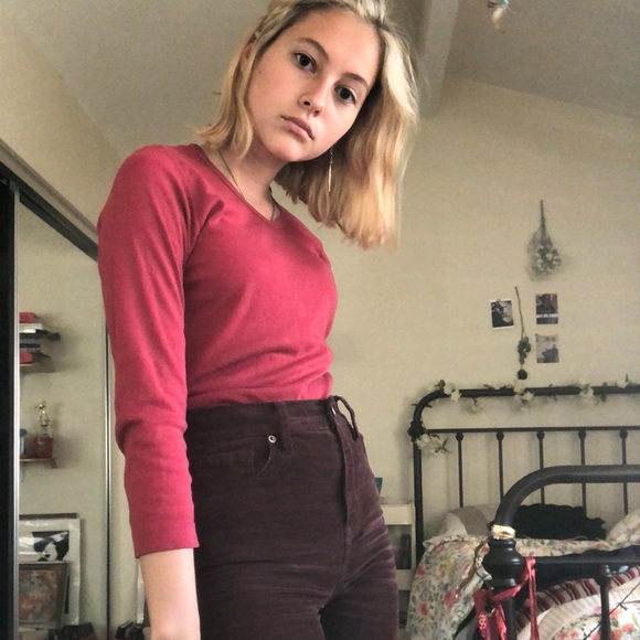 red long sleeve tee - Picture 1 of 2